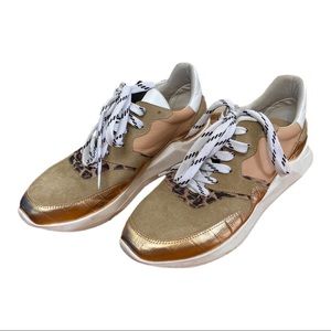 Anthropologie Parker Platform Mixed Media Sneakers